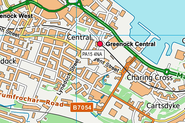 PA15 4NA map - OS VectorMap District (Ordnance Survey)