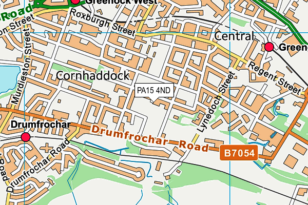 PA15 4ND map - OS VectorMap District (Ordnance Survey)