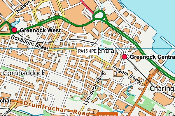 PA15 4PE map - OS VectorMap District (Ordnance Survey)