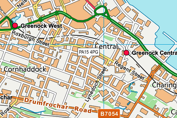 PA15 4PG map - OS VectorMap District (Ordnance Survey)