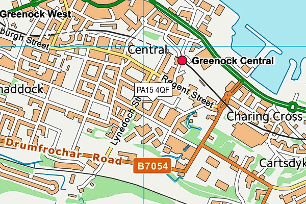 PA15 4QF map - OS VectorMap District (Ordnance Survey)