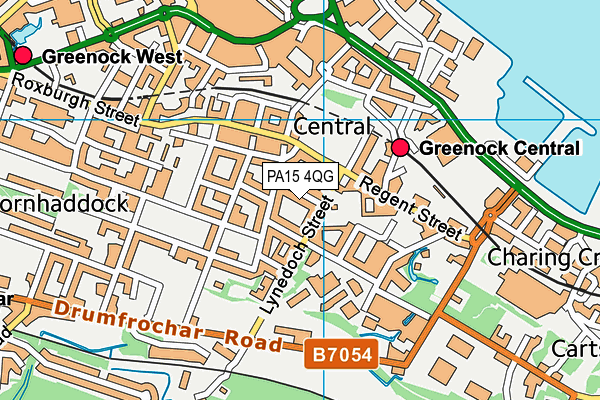 PA15 4QG map - OS VectorMap District (Ordnance Survey)