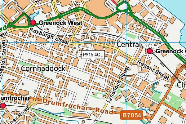 PA15 4QL map - OS VectorMap District (Ordnance Survey)