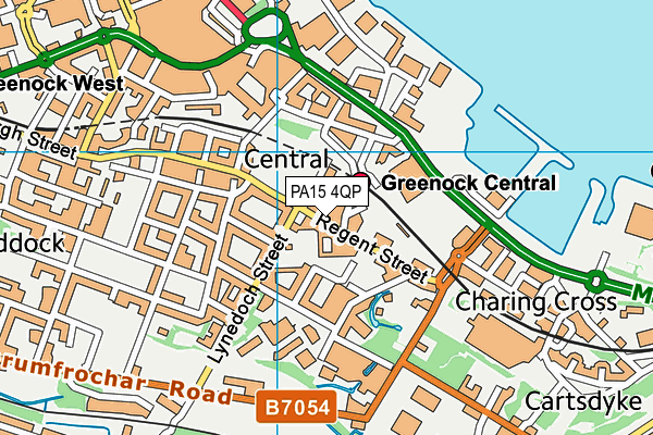 PA15 4QP map - OS VectorMap District (Ordnance Survey)