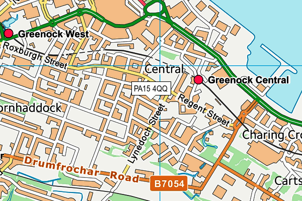 PA15 4QQ map - OS VectorMap District (Ordnance Survey)