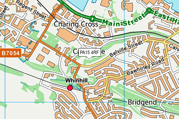 PA15 4RF map - OS VectorMap District (Ordnance Survey)