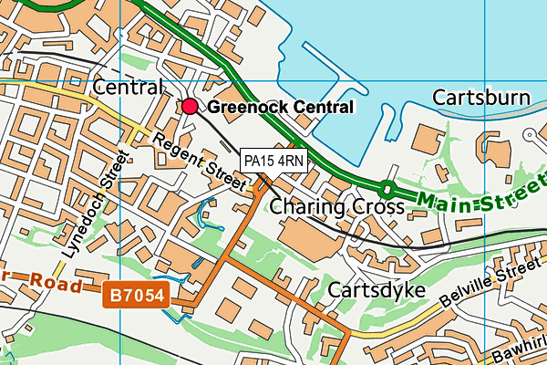 PA15 4RN map - OS VectorMap District (Ordnance Survey)