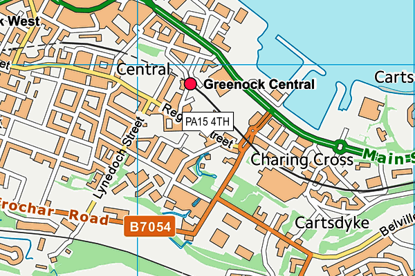 PA15 4TH map - OS VectorMap District (Ordnance Survey)