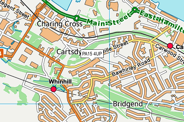 PA15 4UP map - OS VectorMap District (Ordnance Survey)