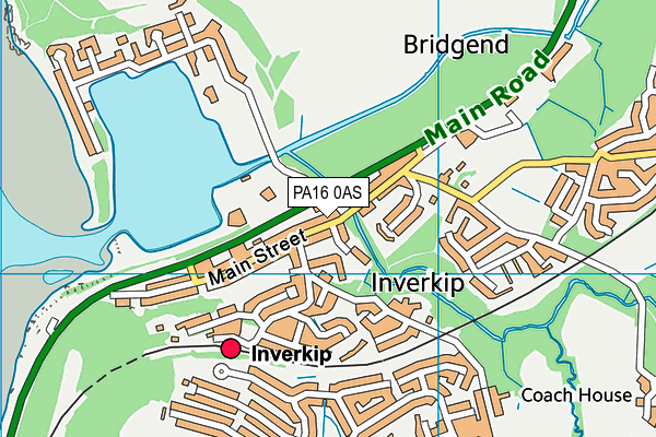 Map of INVERKIP HOTEL LIMITED at district scale