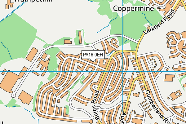 PA16 0EH map - OS VectorMap District (Ordnance Survey)
