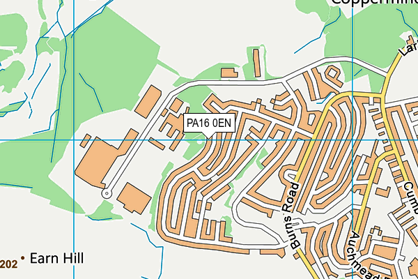 PA16 0EN map - OS VectorMap District (Ordnance Survey)