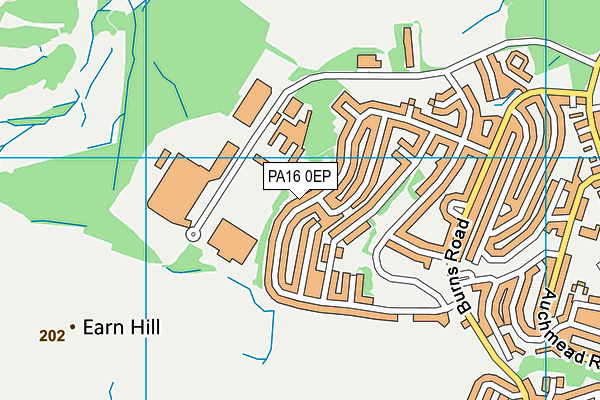 PA16 0EP map - OS VectorMap District (Ordnance Survey)