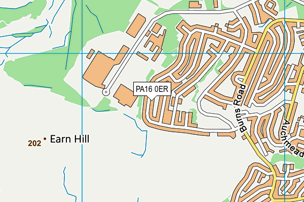 PA16 0ER map - OS VectorMap District (Ordnance Survey)