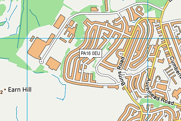 PA16 0EU map - OS VectorMap District (Ordnance Survey)