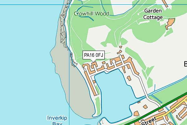 PA16 0FJ map - OS VectorMap District (Ordnance Survey)