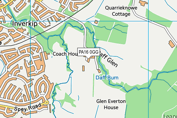 PA16 0GG map - OS VectorMap District (Ordnance Survey)