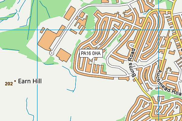 PA16 0HA map - OS VectorMap District (Ordnance Survey)