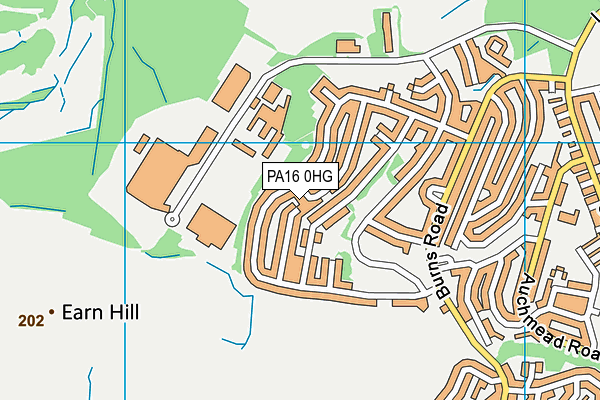 PA16 0HG map - OS VectorMap District (Ordnance Survey)