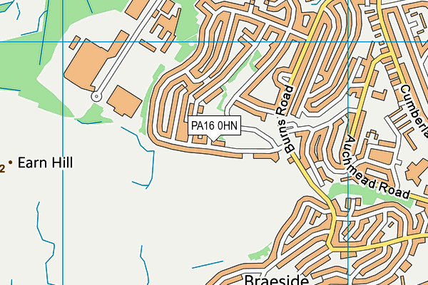 PA16 0HN map - OS VectorMap District (Ordnance Survey)