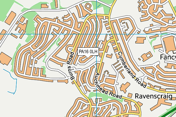 PA16 0LH map - OS VectorMap District (Ordnance Survey)