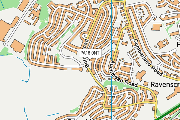 PA16 0NT map - OS VectorMap District (Ordnance Survey)