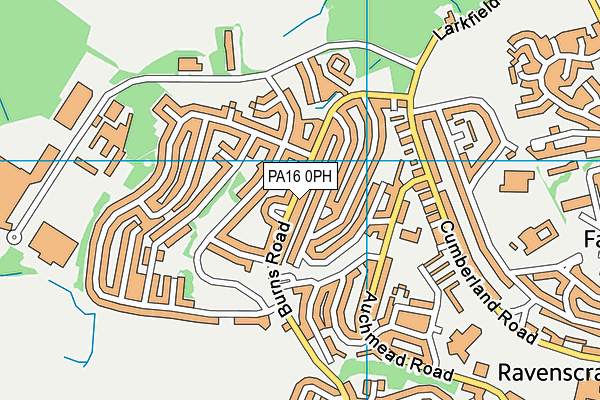 PA16 0PH map - OS VectorMap District (Ordnance Survey)