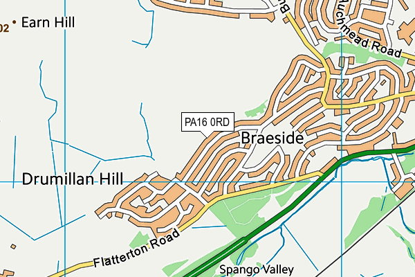 PA16 0RD map - OS VectorMap District (Ordnance Survey)