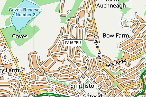 PA16 7BU map - OS VectorMap District (Ordnance Survey)