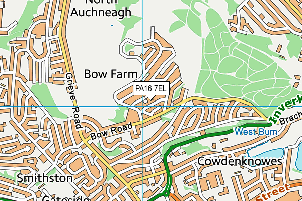 PA16 7EL map - OS VectorMap District (Ordnance Survey)