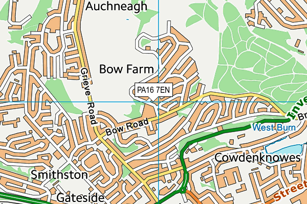 PA16 7EN map - OS VectorMap District (Ordnance Survey)