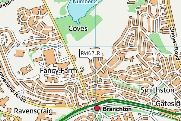 PA16 7LR map - OS VectorMap District (Ordnance Survey)