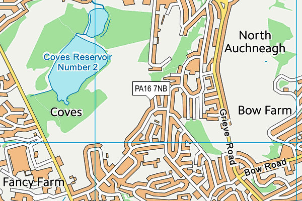PA16 7NB map - OS VectorMap District (Ordnance Survey)
