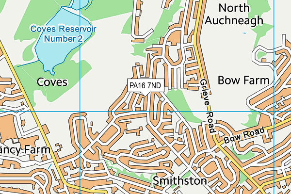 PA16 7ND map - OS VectorMap District (Ordnance Survey)