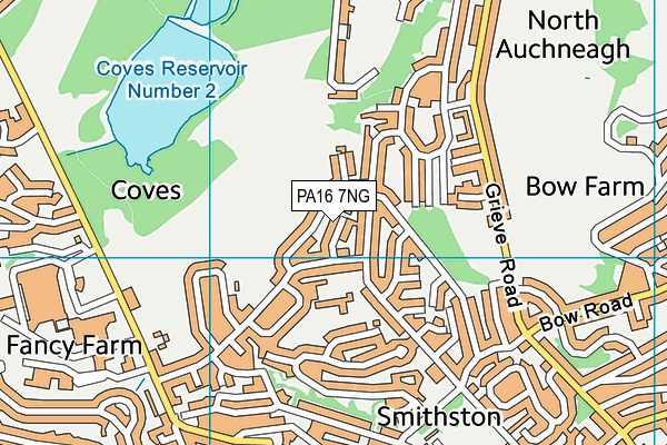 PA16 7NG map - OS VectorMap District (Ordnance Survey)