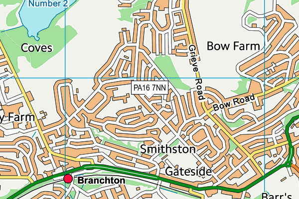 PA16 7NN map - OS VectorMap District (Ordnance Survey)