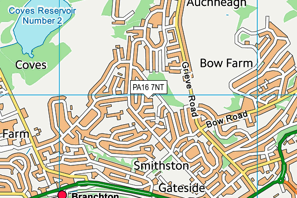 PA16 7NT map - OS VectorMap District (Ordnance Survey)