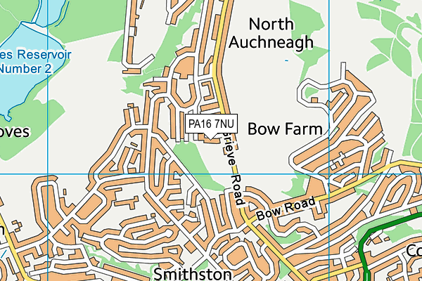 PA16 7NU map - OS VectorMap District (Ordnance Survey)