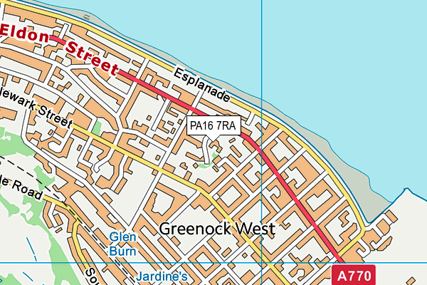 Map of GREENOCK MEDICAL AID (PROPERTIES) LIMITED at district scale