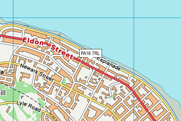 PA16 7RL map - OS VectorMap District (Ordnance Survey)