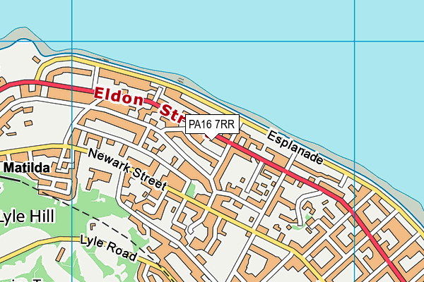 PA16 7RR map - OS VectorMap District (Ordnance Survey)