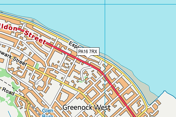 PA16 7RX map - OS VectorMap District (Ordnance Survey)