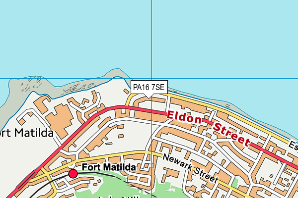 PA16 7SE map - OS VectorMap District (Ordnance Survey)