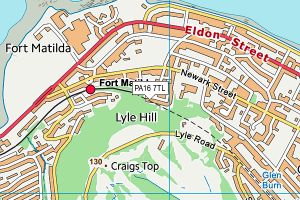 PA16 7TL map - OS VectorMap District (Ordnance Survey)