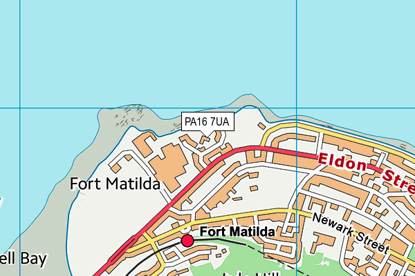 PA16 7UA map - OS VectorMap District (Ordnance Survey)