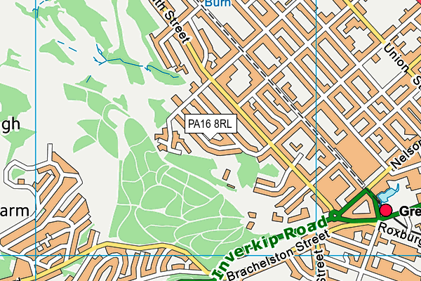PA16 8RL map - OS VectorMap District (Ordnance Survey)