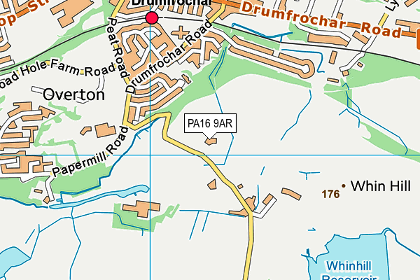 PA16 9AR map - OS VectorMap District (Ordnance Survey)