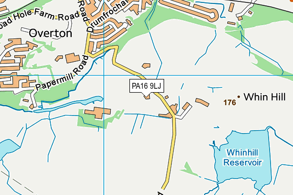 PA16 9LJ map - OS VectorMap District (Ordnance Survey)
