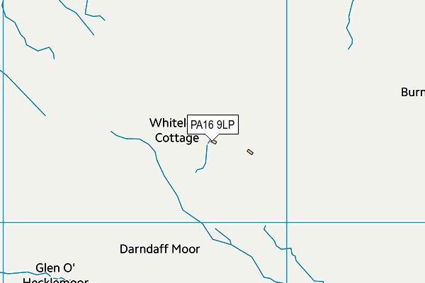 PA16 9LP map - OS VectorMap District (Ordnance Survey)