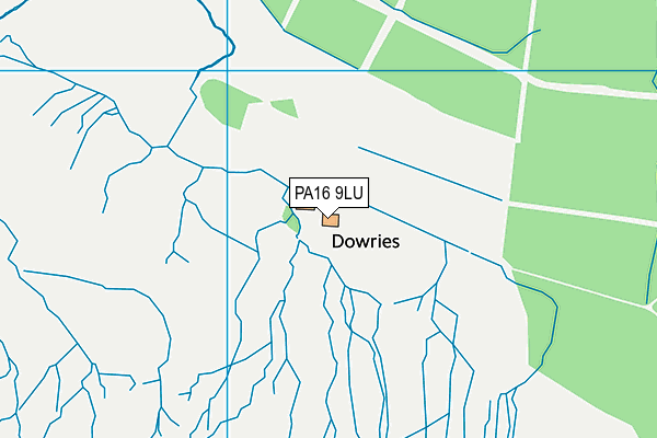 PA16 9LU map - OS VectorMap District (Ordnance Survey)